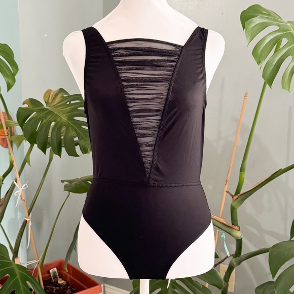 Victoria's Secret Other - Black Mesh Panel Bodysuit Victoria’s Secret